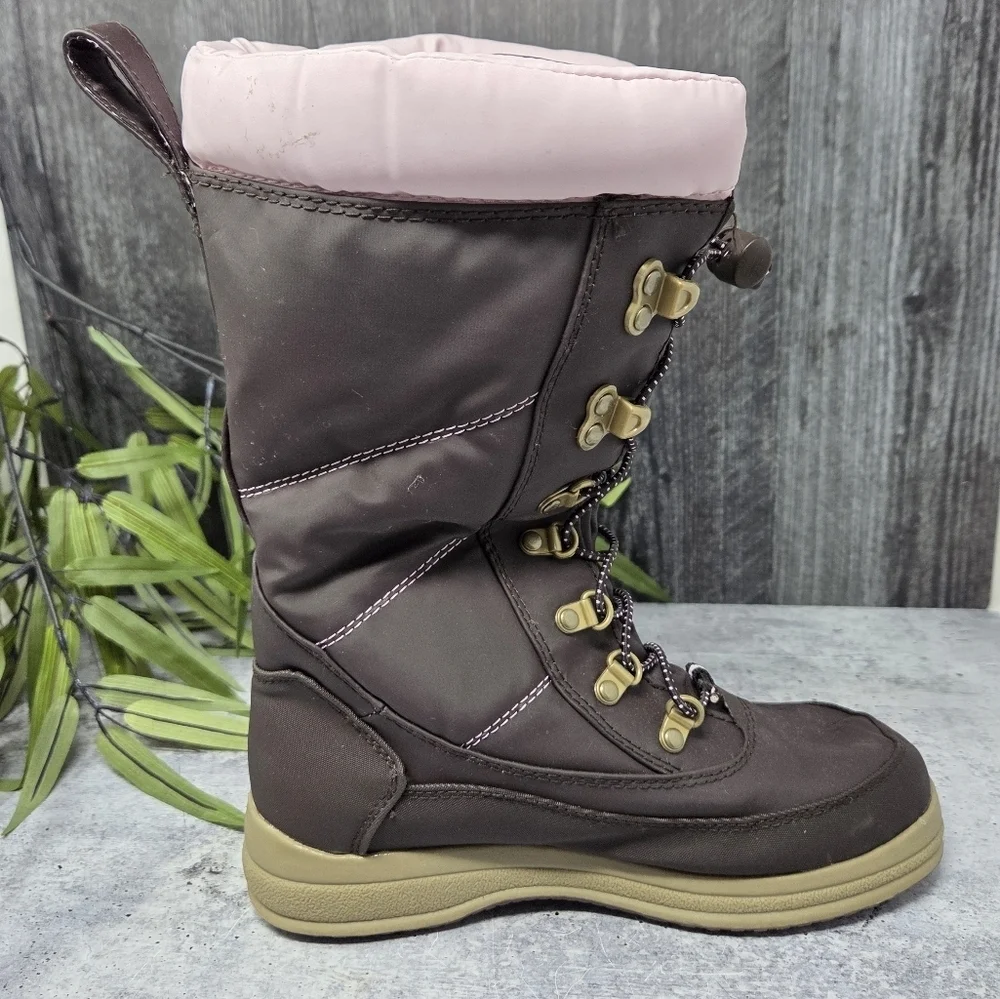 C9 By Champion | Nanette Brown Light Pink Winter Snow Boots Size 6